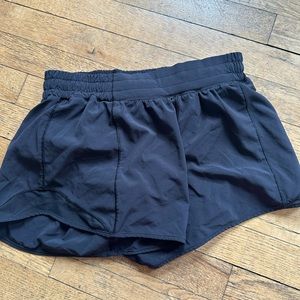 Lululemon black running shorts